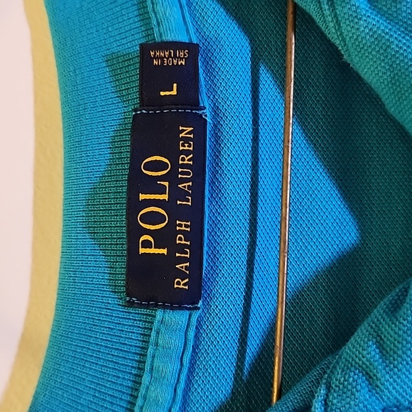 Polo by Ralph Lauren Teal Men's Polo Shirt - Picture 3 of 7